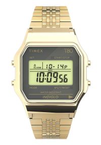 Timex zegarek TW2U93500 Timex T80 kolor złoty. Kolor: złoty. Materiał: materiał