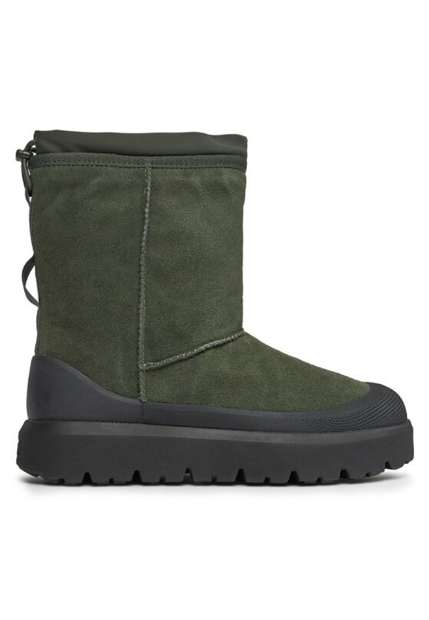 Ugg Śniegowce M Classic Short Weather Hybrid 1143992 Khaki. Kolor: brązowy. Materiał: skóra