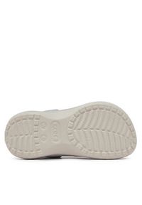 Crocs Klapki Classic Platform Glitter Lined Clog W 210413 Srebrny. Kolor: srebrny. Obcas: na platformie #5