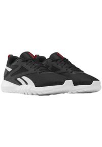 Buty treningowe męskie Reebok Flexagon Energy Tr 4. Zapięcie: sznurówki. Kolor: czarny. Materiał: guma, syntetyk, tkanina, materiał. Szerokość cholewki: normalna. Sport: fitness