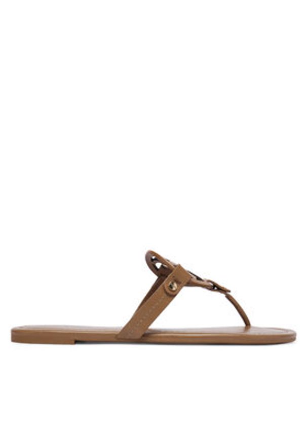 Tory Burch Japonki Miller 151169 Beżowy. Kolor: beżowy. Materiał: skóra
