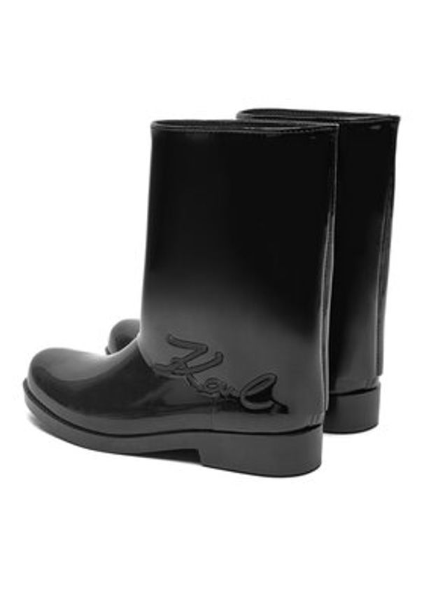 Karl Lagerfeld - KARL LAGERFELD Kalosze Kalosh KL47064S Czarny. Kolor: czarny. Materiał: guma