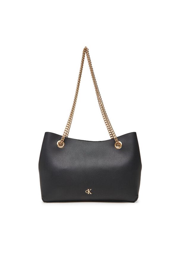 Calvin Klein Torebka Minimal Monogram Shoulder Bag Wi LV04F3205G Czarny. Kolor: czarny
