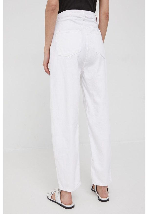 Scotch & Soda jeansy damskie high waist. Stan: podwyższony. Kolor: biały