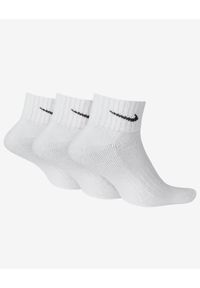 Nike U NK V CUSH ANKLE- 3P VALUE Skarpety Unisex. Kolor: biały. Materiał: bawełna, poliester, materiał