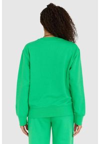 Juicy Couture - JUICY COUTURE Zielona bluza damska saoirse recycled z haftowanym logo. Kolor: zielony. Wzór: haft #3