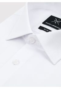 Pako Lorente - PAKO LORENTE – Biała bawełniana koszula męska. Okazja: na studniówkę. Kolor: biały, czarny. Materiał: bawełna. Długość rękawa: długi rękaw. Długość: długie. Wzór: gładki #3
