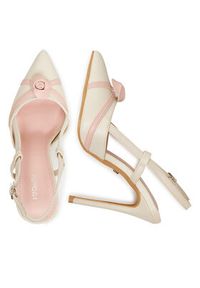 DeeZee Szpilki HT92831-166 Écru. Materiał: skóra. Obcas: na szpilce #2