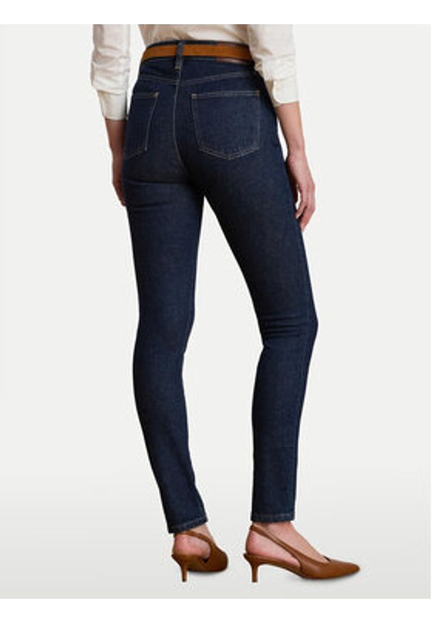 Lauren Ralph Lauren - LAUREN RALPH LAUREN Jeansy 200960600001 Granatowy Slim Fit. Kolor: niebieski