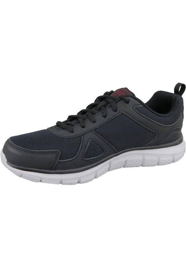 skechers - Buty do biegania męskie, Skechers Track-Scloric. Kolor: czarny. Materiał: tkanina, materiał, syntetyk