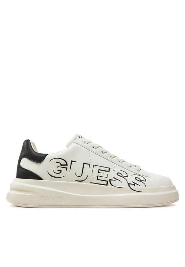 Guess Sneakersy FMPELB SUE12 Biały. Kolor: biały. Materiał: skóra