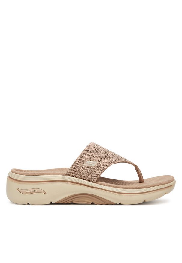 skechers - Japonki Skechers. Kolor: beżowy