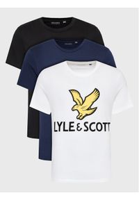 Lyle & Scott Komplet 3 t-shirtów TS1726V Granatowy Regular Fit. Kolor: niebieski. Materiał: bawełna #1