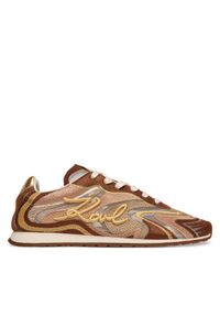 Karl Lagerfeld - KARL LAGERFELD Sneakersy KL65925 Beżowy. Kolor: beżowy. Materiał: skóra, zamsz #1