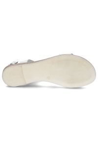 Białe Sandały Lemar Wygodne Skórzane Buty. Kolor: biały. Materiał: skóra #2