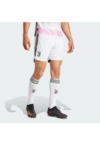 Spodenki do piłki nożnej męskie Adidas Juventus 23/24 Away. Kolor: biały