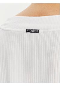 TOMMY HILFIGER - Tommy Hilfiger Sweter UW0UW05236 Biały Regular Fit. Kolor: biały. Materiał: bawełna #5