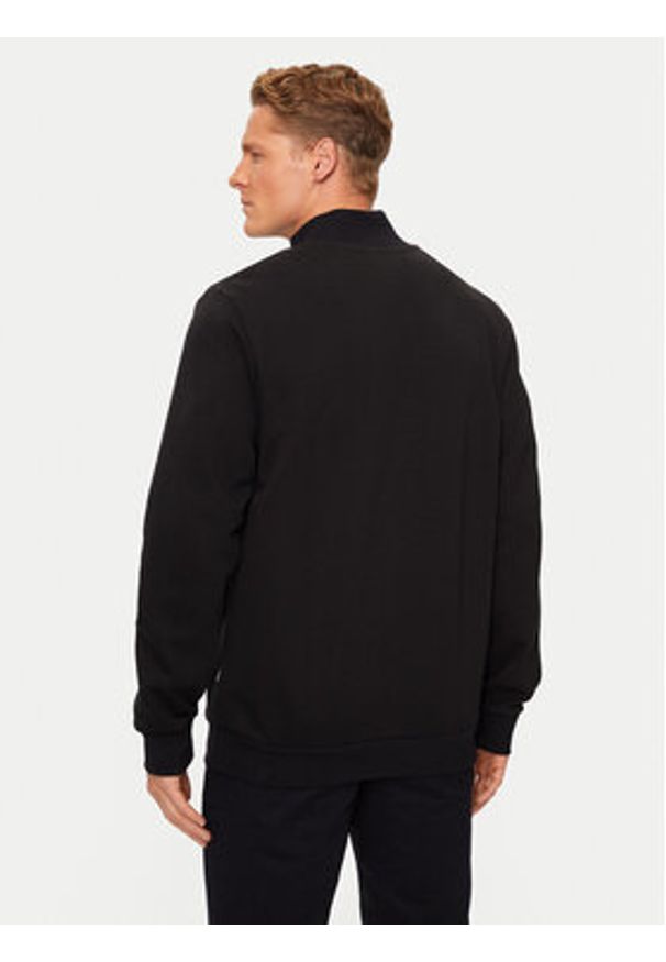 BOSS - Boss Bluza Siza 50523916 Czarny Regular Fit. Kolor: czarny. Materiał: bawełna