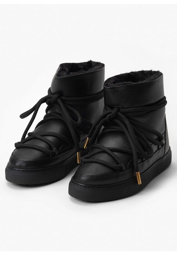 Inuikii - INUIKII GRAPE Śniegowce damskie. Okazja: na co dzień, do pracy, na spacer. Kolor: czarny. Styl: casual