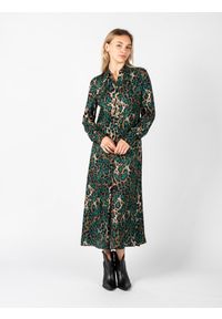 Pinko Sukienka "Ardith" | 1G18EQ A097 | Kobieta | Zielony. Kolor: zielony. Materiał: wiskoza. Długość rękawa: długi rękaw. Typ sukienki: dopasowane. Długość: maxi #5
