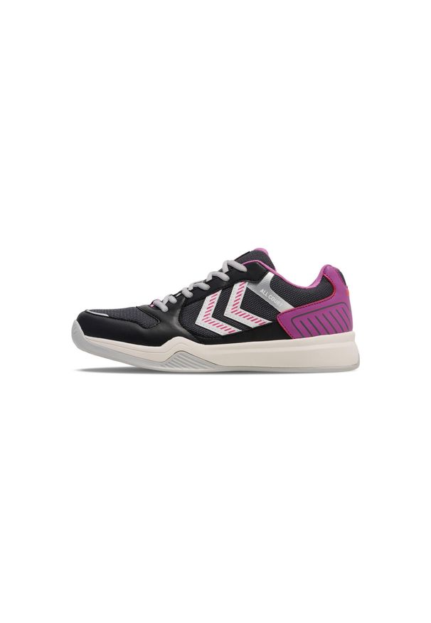 Buty halowe Hummel All Court. Kolor: wielokolorowy, szary, brązowy. Sport: tenis, piłka ręczna