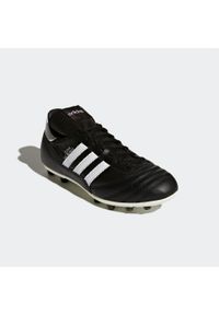 Adidas - Buty do piłki nożnej Copa Mundial. Wysokość cholewki: przed kostkę. Kolor: czarny, biały, wielokolorowy. Materiał: skóra. Szerokość cholewki: normalna. Sport: piłka nożna