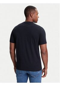 Karl Lagerfeld - KARL LAGERFELD T-Shirt 755710 553224 Granatowy Slim Fit. Typ kołnierza: dekolt w karo. Kolor: niebieski. Materiał: bawełna #4