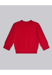 DSQUARED2 KIDS - Czerwona bluza z dwukolorowym logo 0-3 lata. Kolor: czerwony. Materiał: tkanina, bawełna. Długość rękawa: długi rękaw. Długość: długie. Wzór: nadruk. Sezon: lato