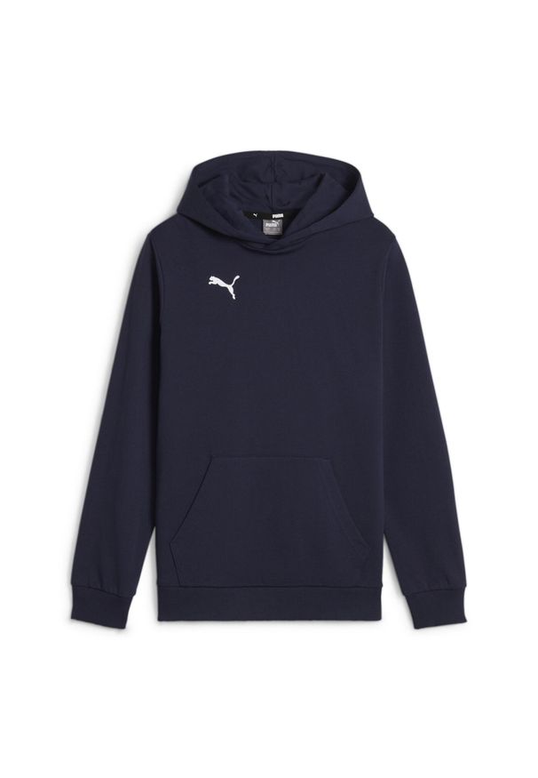 Bluza sportowa chłopięca Puma B23598. Typ kołnierza: kaptur. Kolor: niebieski. Sport: piłka nożna