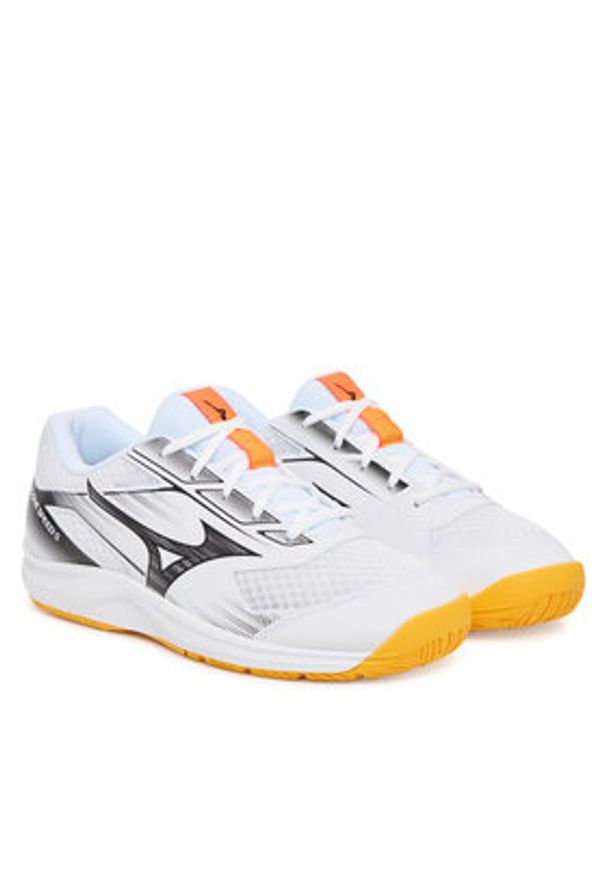 Mizuno Buty halowe Cyclone Speed 5 V1GA2580 Biały. Kolor: biały. Materiał: materiał
