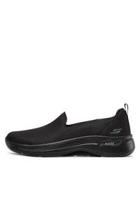 skechers - Skechers Półbuty Go Walk Arch Fit 124401/BBK Czarny. Kolor: czarny. Materiał: materiał #7