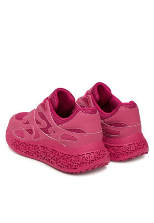Guess Sneakersy FLTSWA LEA12 Różowy. Kolor: różowy. Materiał: skóra