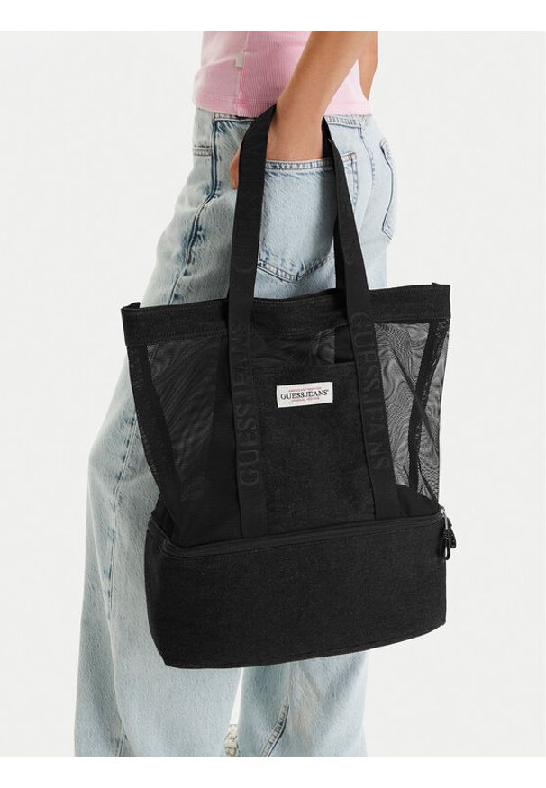 Guess Jeans Torebka CWBEO-GUESS-M-004-09 Czarny. Kolor: czarny