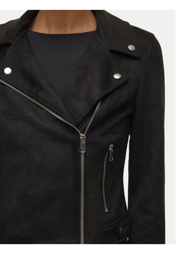 Vero Moda Kurtka z imitacji skóry Jose 10300938 Czarny Regular Fit. Kolor: czarny. Materiał: skóra