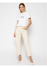 Victoria Victoria Beckham T-Shirt 2220JTS001339A Biały Regular Fit. Kolor: biały. Materiał: bawełna #4