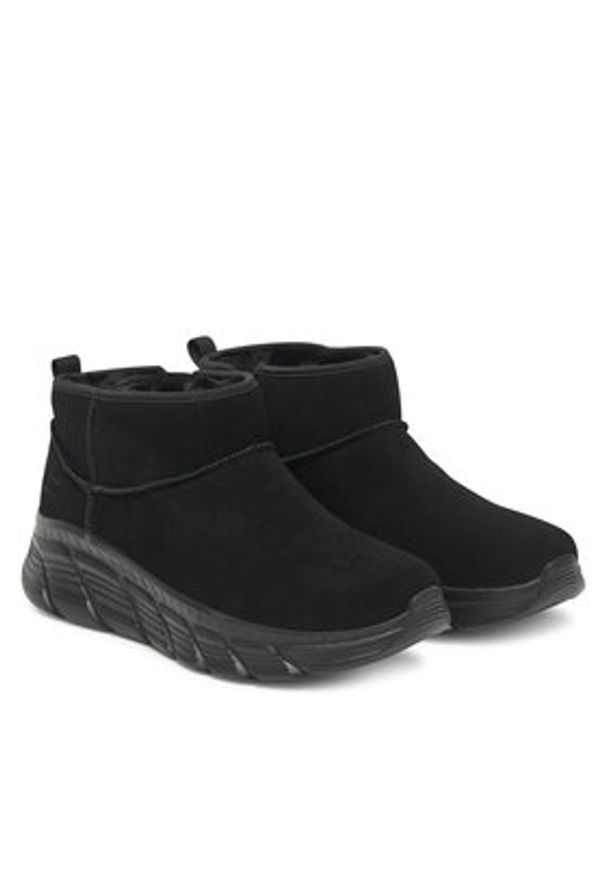 skechers - Skechers Śniegowce Bobs B Flex Hi 117390/BBK Czarny. Kolor: czarny. Materiał: skóra, zamsz
