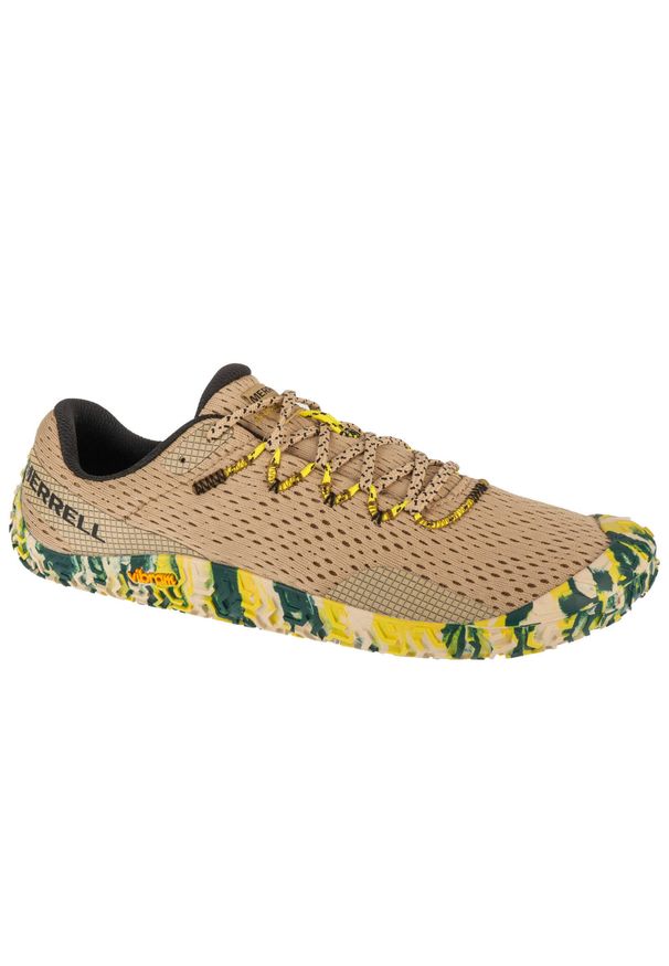 Merrell - Buty do biegania męskie, Vapor Glove 6. Zapięcie: sznurówki. Kolor: szary. Materiał: guma, materiał, tkanina, syntetyk. Szerokość cholewki: normalna