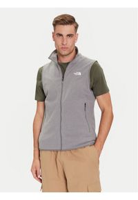 The North Face Kamizelka Glacier NF0A8DQN Szary Regular Fit. Kolor: szary. Materiał: syntetyk