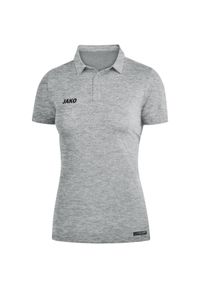 Damska koszulka polo Jako Premium Basic. Typ kołnierza: polo. Kolor: szary. Sport: piłka nożna #1
