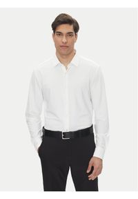 BOSS Koszula P-Hank 50539398 Biały Slim Fit. Kolor: biały. Materiał: syntetyk