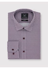 PAKO LORENTE – Bordowa wzorzysta koszula męska P24SF-1X-024-D-S - Pako Lorente. Okazja: na co dzień. Kolor: czerwony. Materiał: jeans, elastan. Styl: casual #8