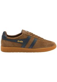 Buty do chodzenia męskie Gola Hurricane Suede. Zapięcie: sznurówki. Kolor: niebieski, wielokolorowy. Materiał: materiał, skóra. Szerokość cholewki: normalna. Sport: turystyka piesza