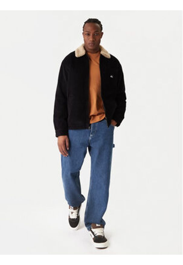 Quiksilver Kurtka przejściowa Dna Sherpa Harrington EQYJK04201 Czarny Regular Fit. Kolor: czarny. Materiał: sztruks, bawełna