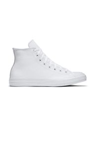 Adidasy Converse Chuck Taylor All Star Leather, Dla obu płci. Kolor: biały. Materiał: skóra ekologiczna, materiał. Model: Converse All Star