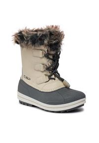 CMP Śniegowce Kids Anthilian Snow Boot Wp 30Q4594 Beżowy. Kolor: beżowy. Materiał: skóra