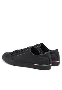 TOMMY HILFIGER - Tommy Hilfiger Sneakersy Core Corporate Vulc Leather FM0FM05399 Czarny. Kolor: czarny. Materiał: skóra #5