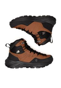 Hunter Trekkingi H1-061 Brązowy. Kolor: brązowy. Materiał: nubuk, skóra. Sport: turystyka piesza #2