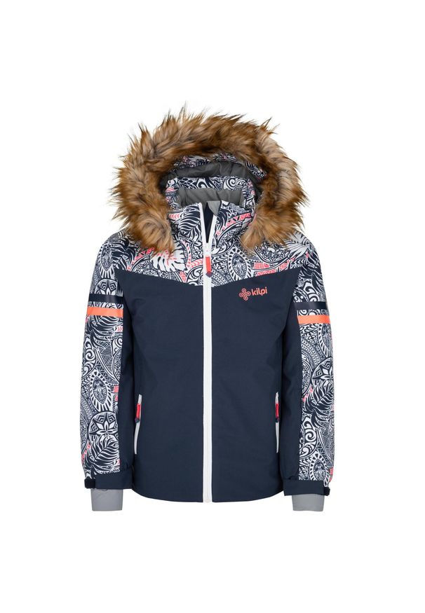 Dziewczęca kurtka narciarska Kilpi LENA-JG. Kolor: niebieski. Materiał: len. Sezon: zima. Sport: narciarstwo