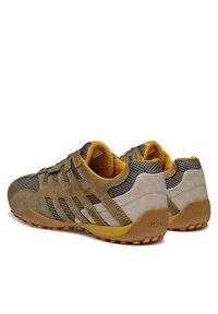 Geox Sneakersy U Snake Original U55MNA 02214 C6404 Zielony. Kolor: zielony. Materiał: skóra, zamsz