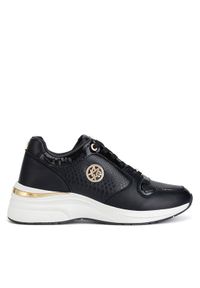 MEXX Sneakersy MI001009043W Czarny. Kolor: czarny. Materiał: skóra